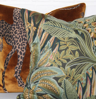 designer cushion & throw pillow in Jungle Room | Antique Cushion by Zanders & Co