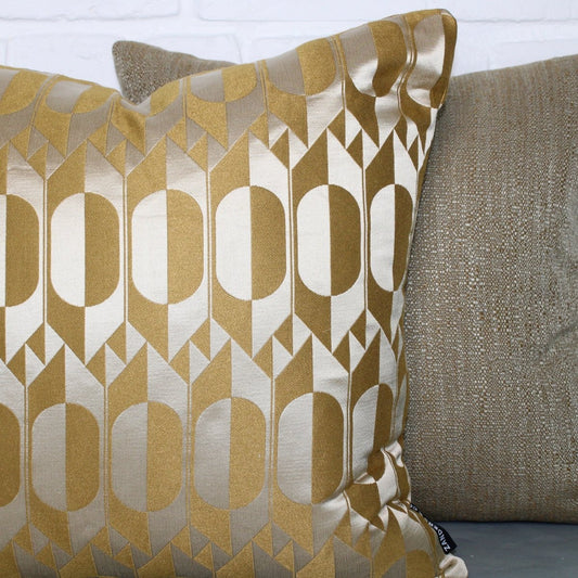 designer cushion & throw pillow in Mirror | Ochre Cushion by Zanders & Co