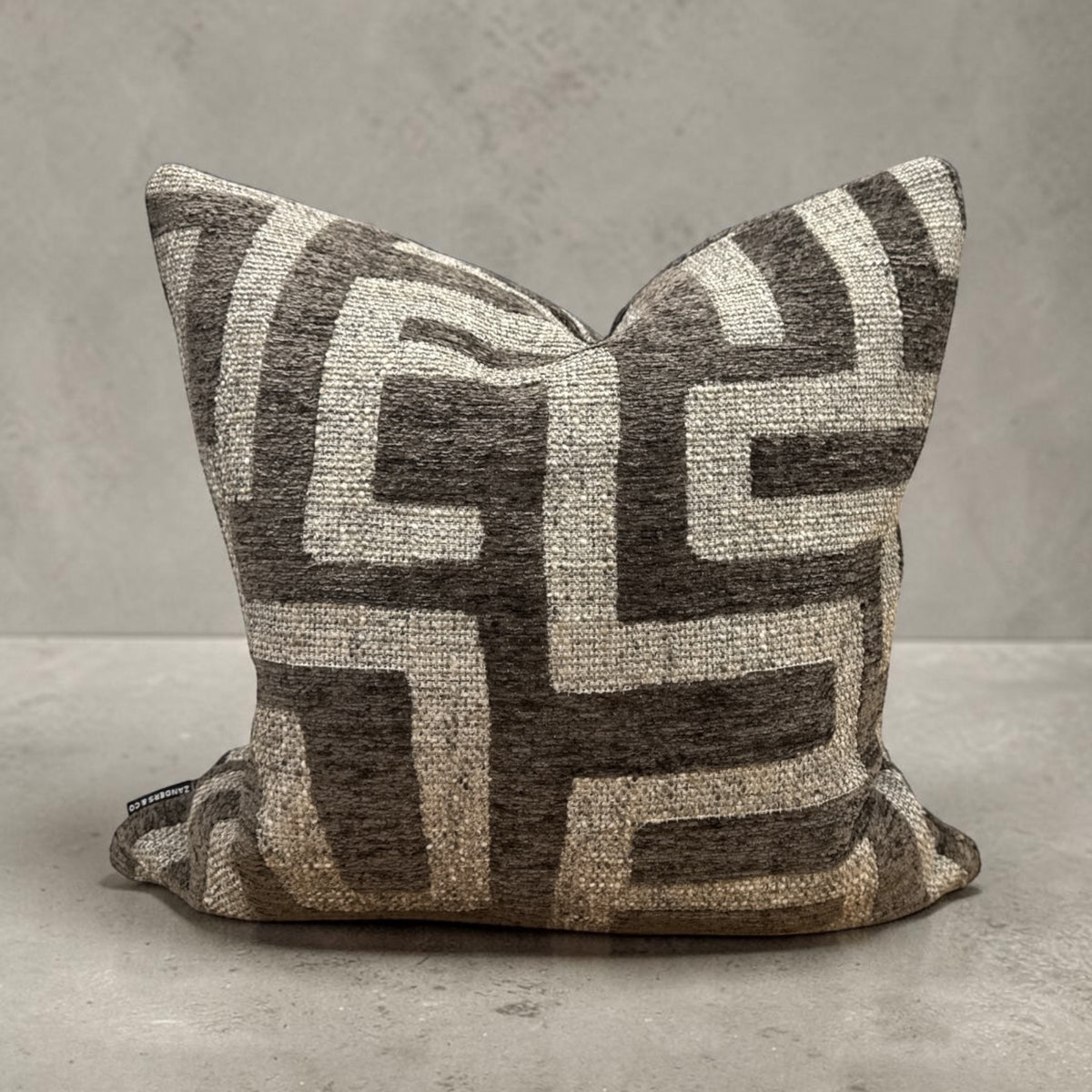 designer cushion & throw pillow in Rusk | Chocolate Cushion by Zanders & Co