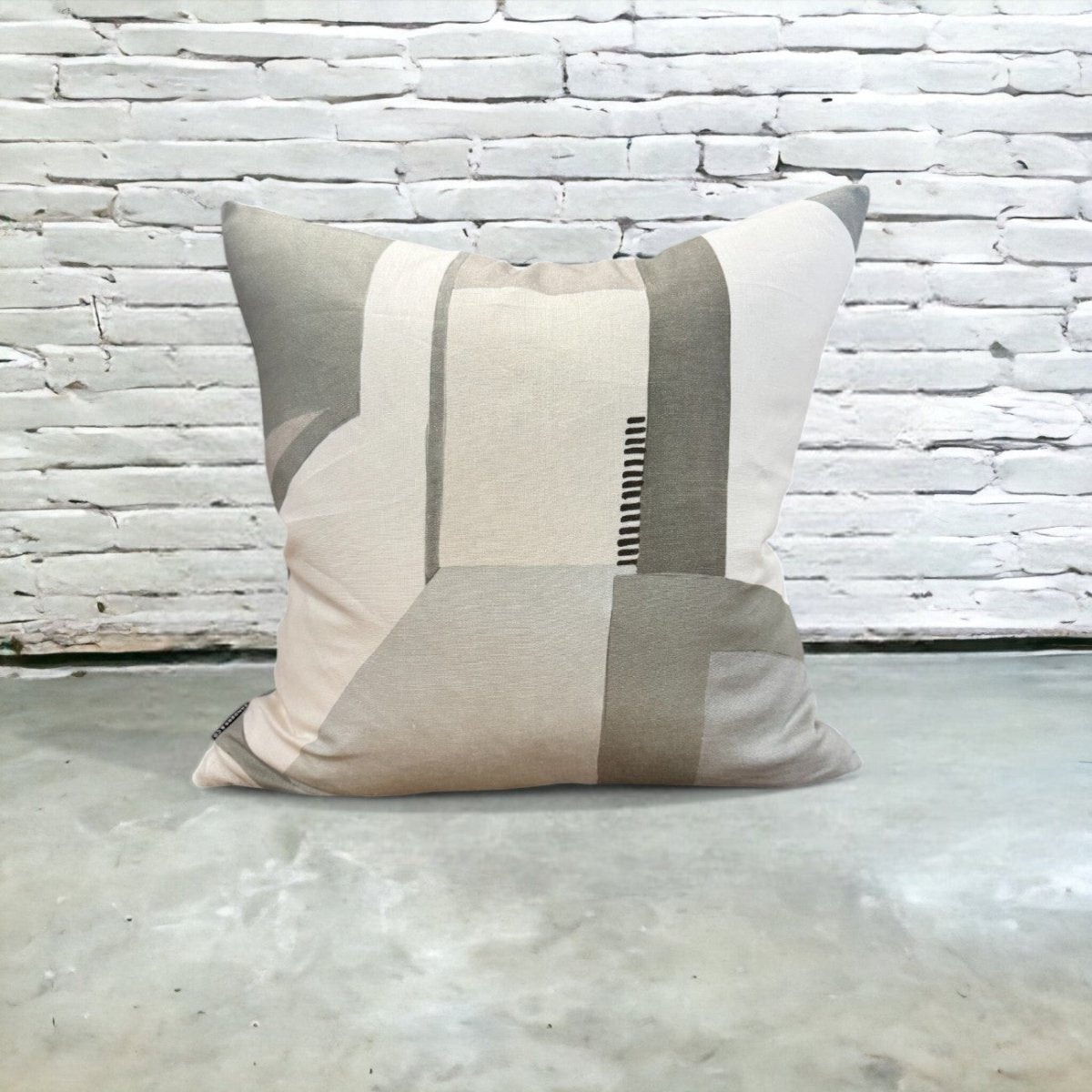 designer cushion & throw pillow in Bauhaus | Parchment by Zanders & Co