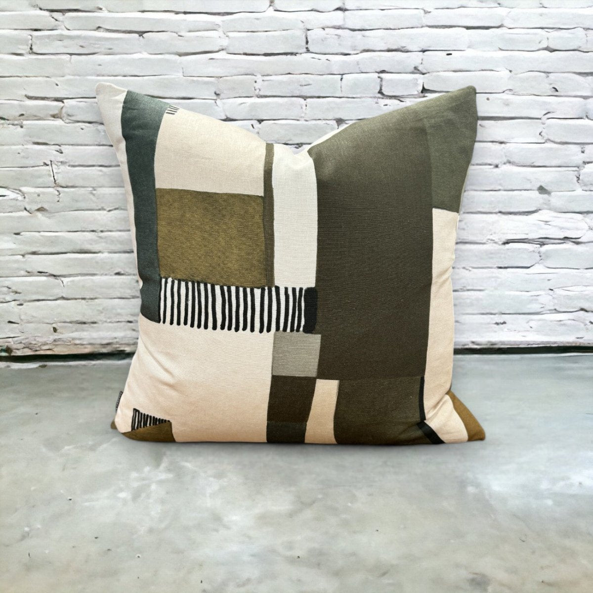 designer cushion & throw pillow in Bauhaus | Umber by Zanders & Co
