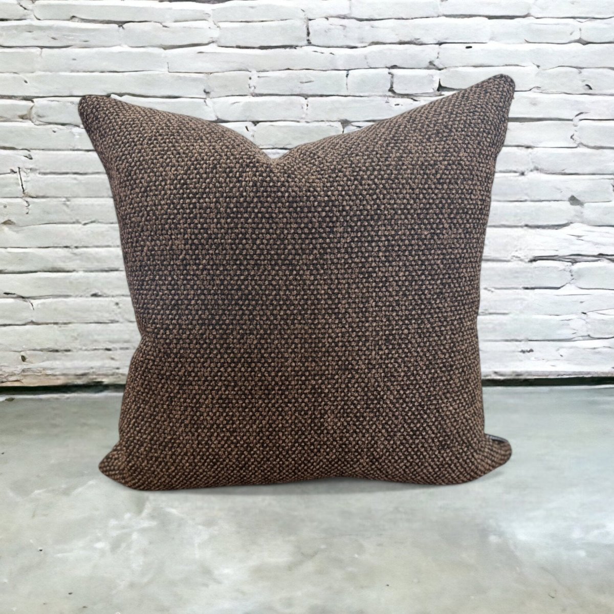 designer cushion & throw pillow in OSTUNI BLACK TRUFFLE | OUTDOOR CUSHION by Zanders & Co