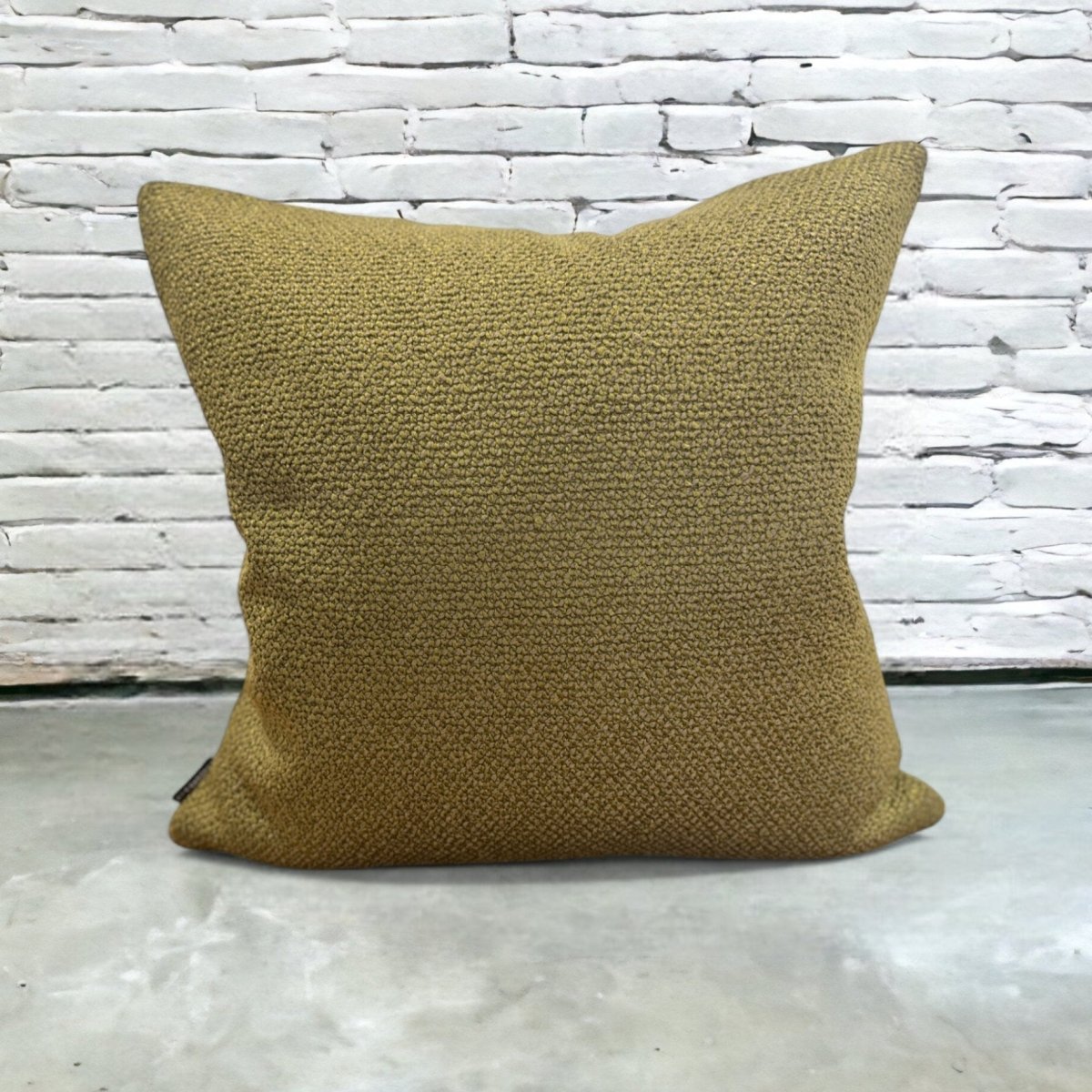 designer cushion & throw pillow in OSTUNI OLIVE | OUTDOOR CUSHION by Zanders & Co