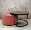 designer cushion & throw pillow in PELUCHE OTTOMAN 600MM ROUND by Zanders & Co