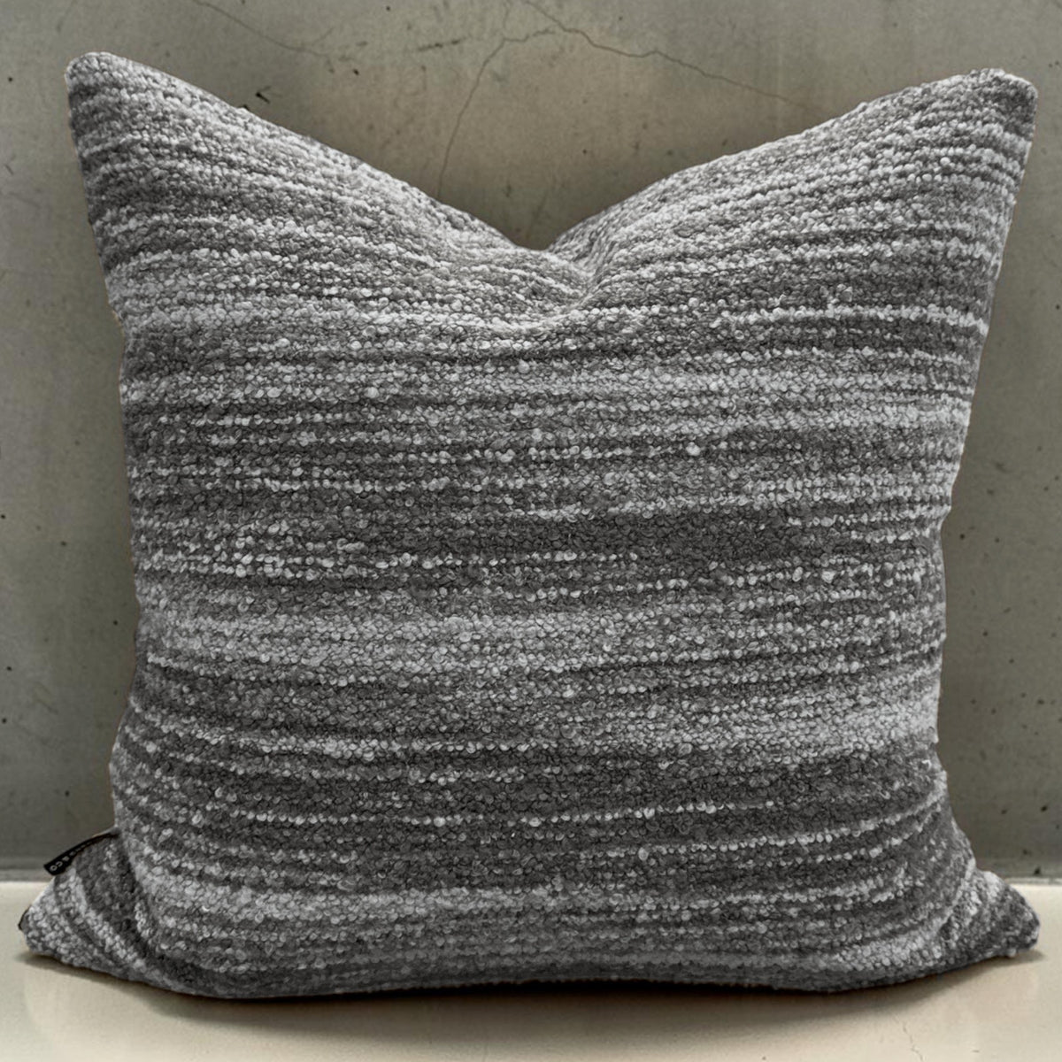designer cushion & throw pillow in Risso | Charcoal Cushion by Zanders & Co