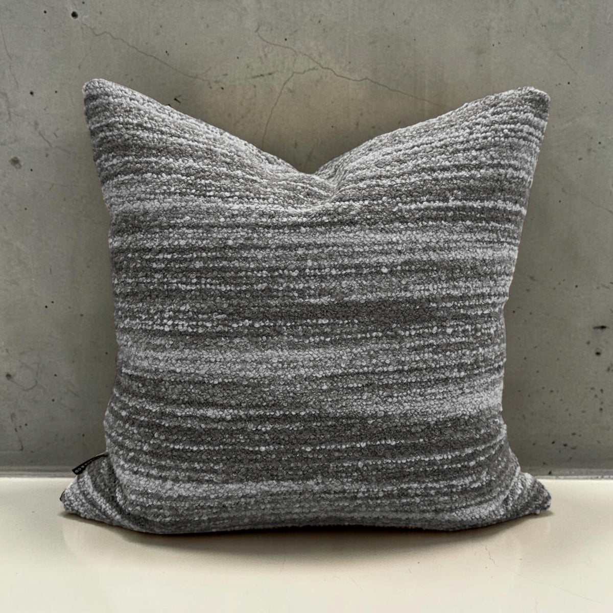 designer cushion & throw pillow in Risso | Charcoal Cushion by Zanders & Co