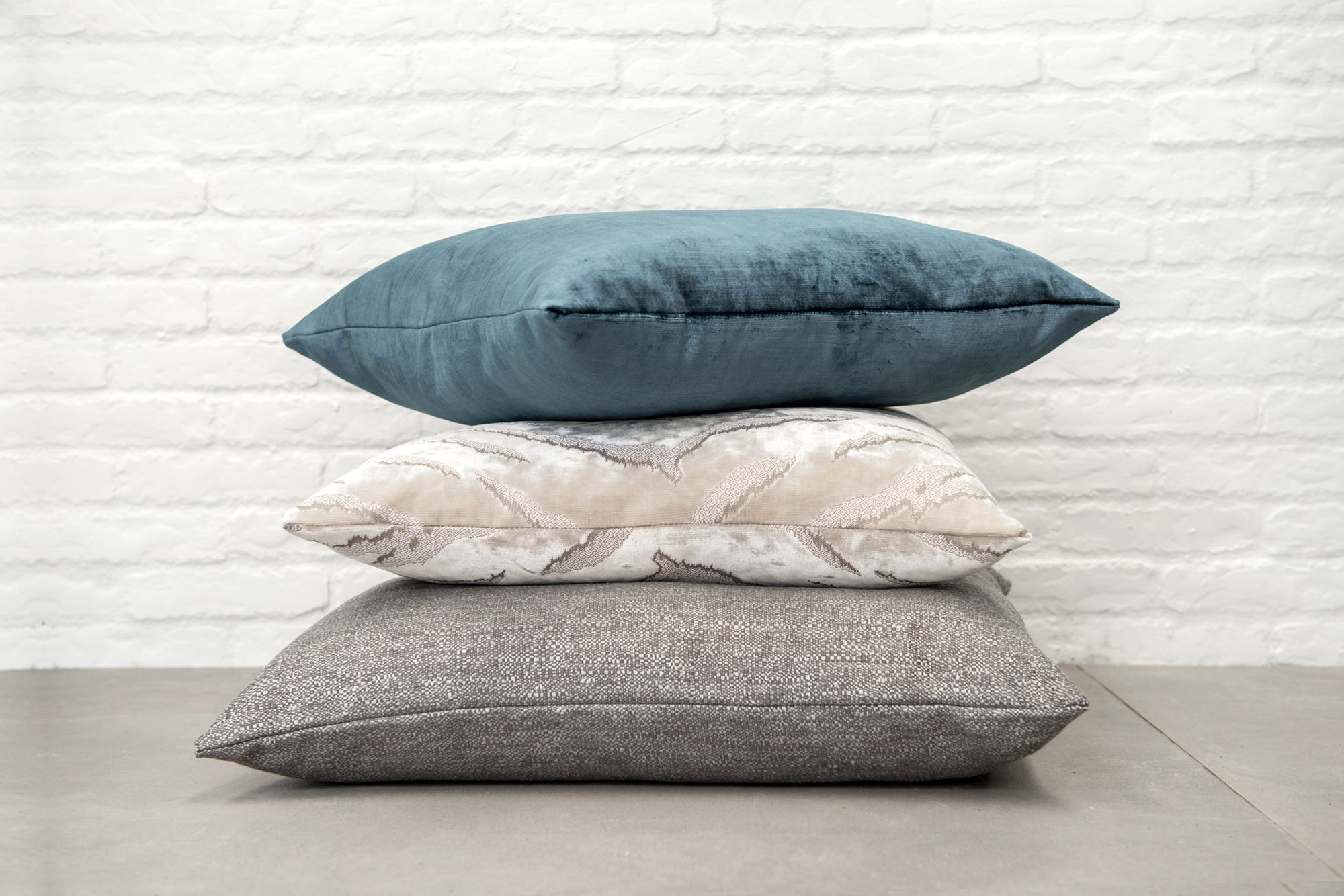 designer cushion & throw pillow in Medina | Pewter Cushion by Zanders & Co