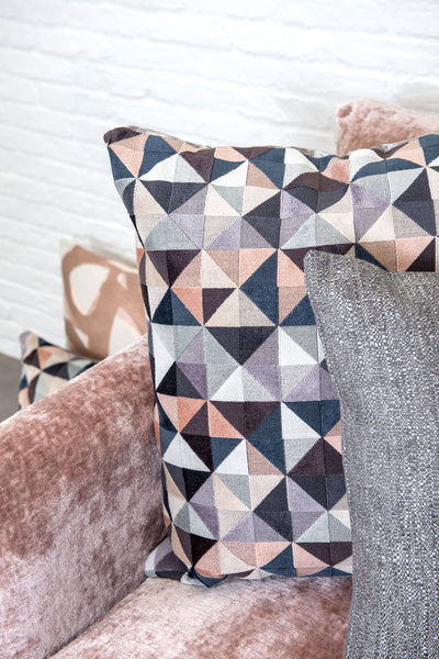 designer cushion & throw pillow in Medina | Pewter Cushion by Zanders & Co