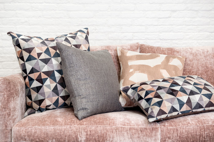 designer cushion & throw pillow in Medina | Pewter Cushion by Zanders & Co