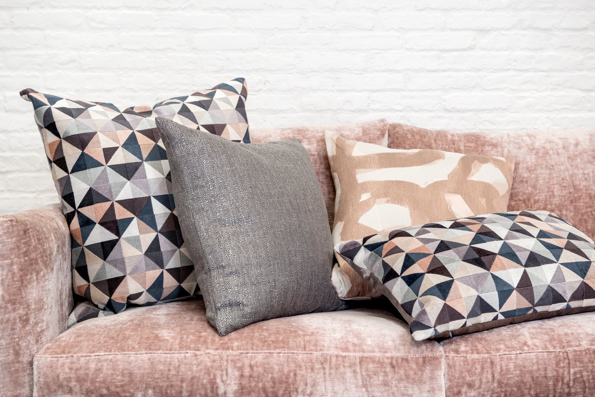 designer cushion & throw pillow in Medina | Pewter Cushion by Zanders & Co