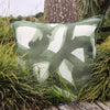 designer cushion & throw pillow in ABSTRACTION AGAVE | OUTDOOR CUSHION by Zanders & Co