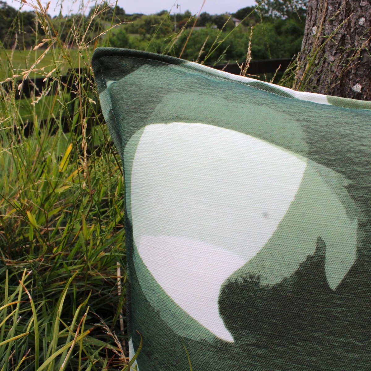 designer cushion & throw pillow in ABSTRACTION AGAVE | OUTDOOR CUSHION by Zanders & Co