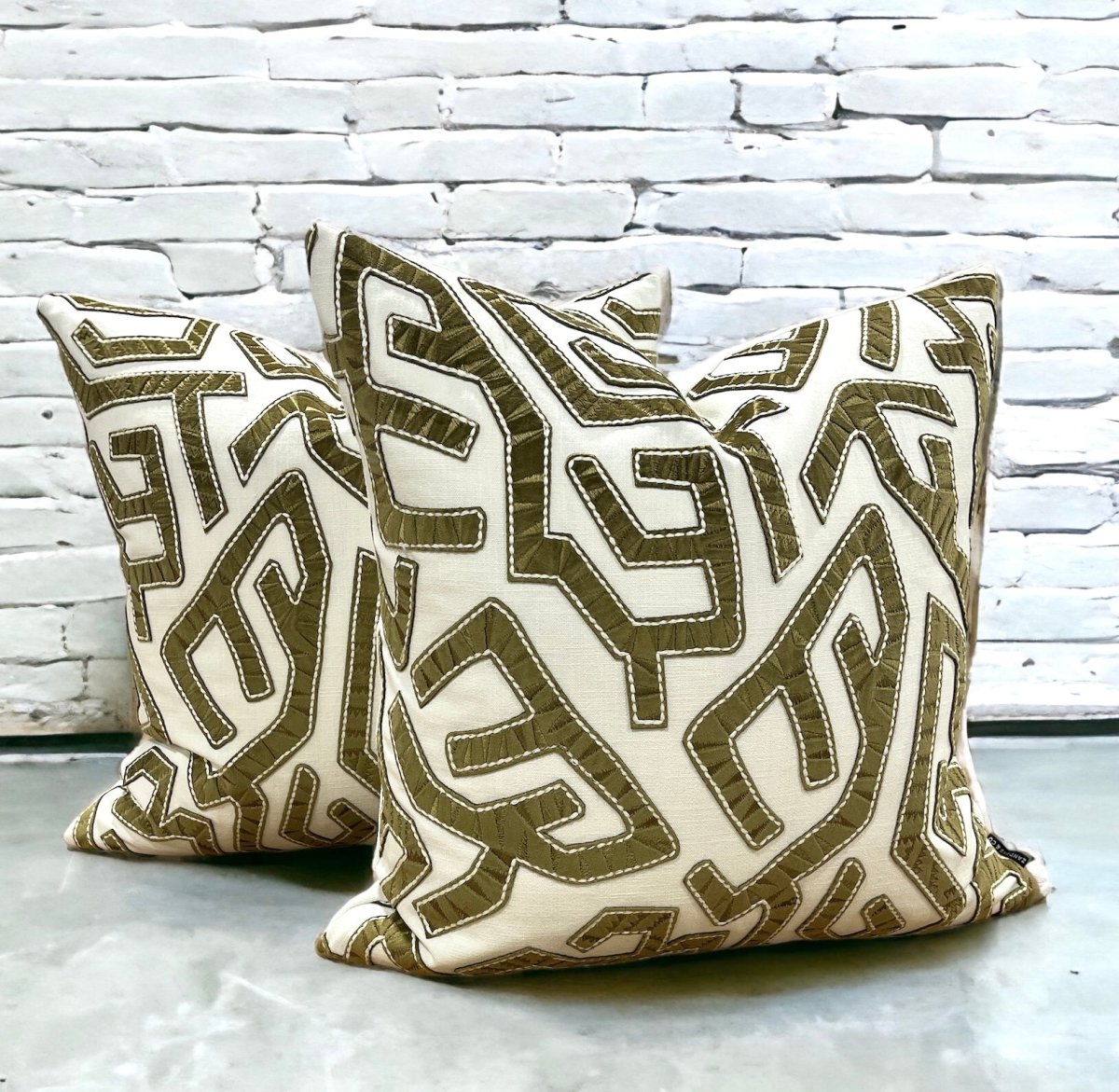 designer cushion & throw pillow in Arp | Tobacco Cushion by Zanders & Co