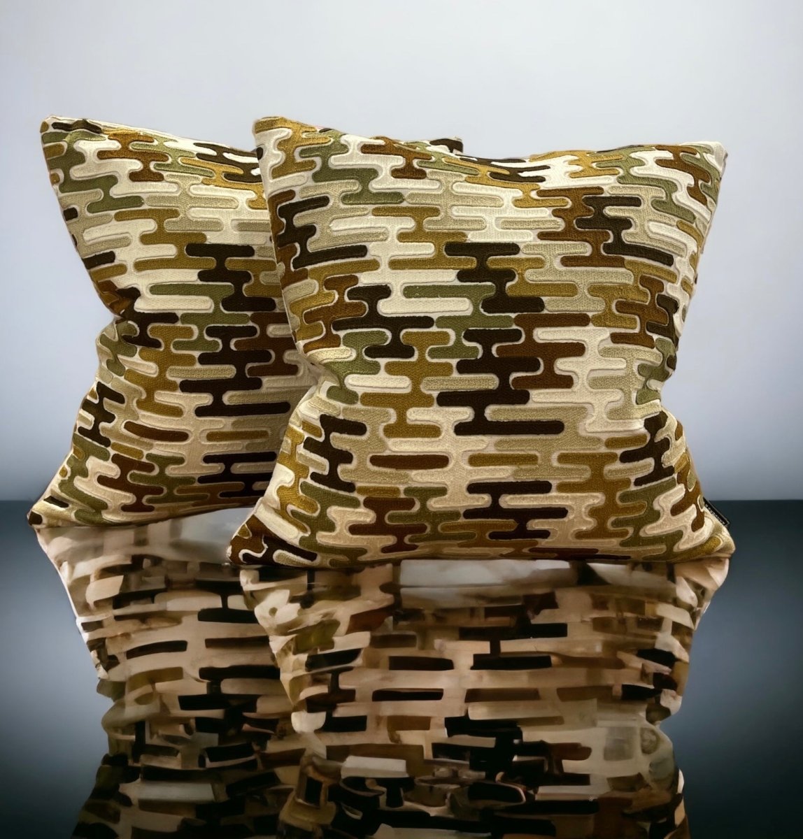 designer cushion & throw pillow in Baldessari | Tobacco Cushion by Zanders & Co