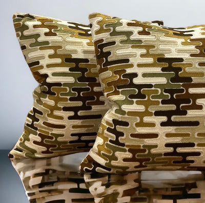 designer cushion & throw pillow in Baldessari | Tobacco Cushion by Zanders & Co