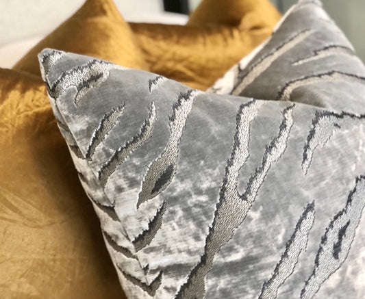 designer cushion & throw pillow in Bengal Tiger | Onyx Cushion by Zanders & Co