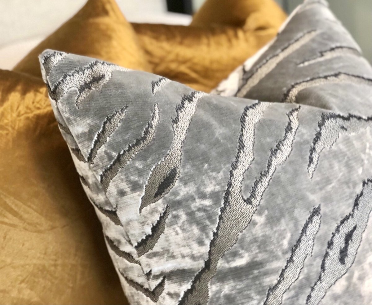 designer cushion & throw pillow in Bengal Tiger | Onyx Cushion by Zanders & Co