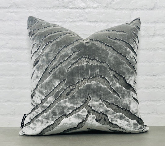 designer cushion & throw pillow in Bengal Tiger | Onyx Cushion by Zanders & Co