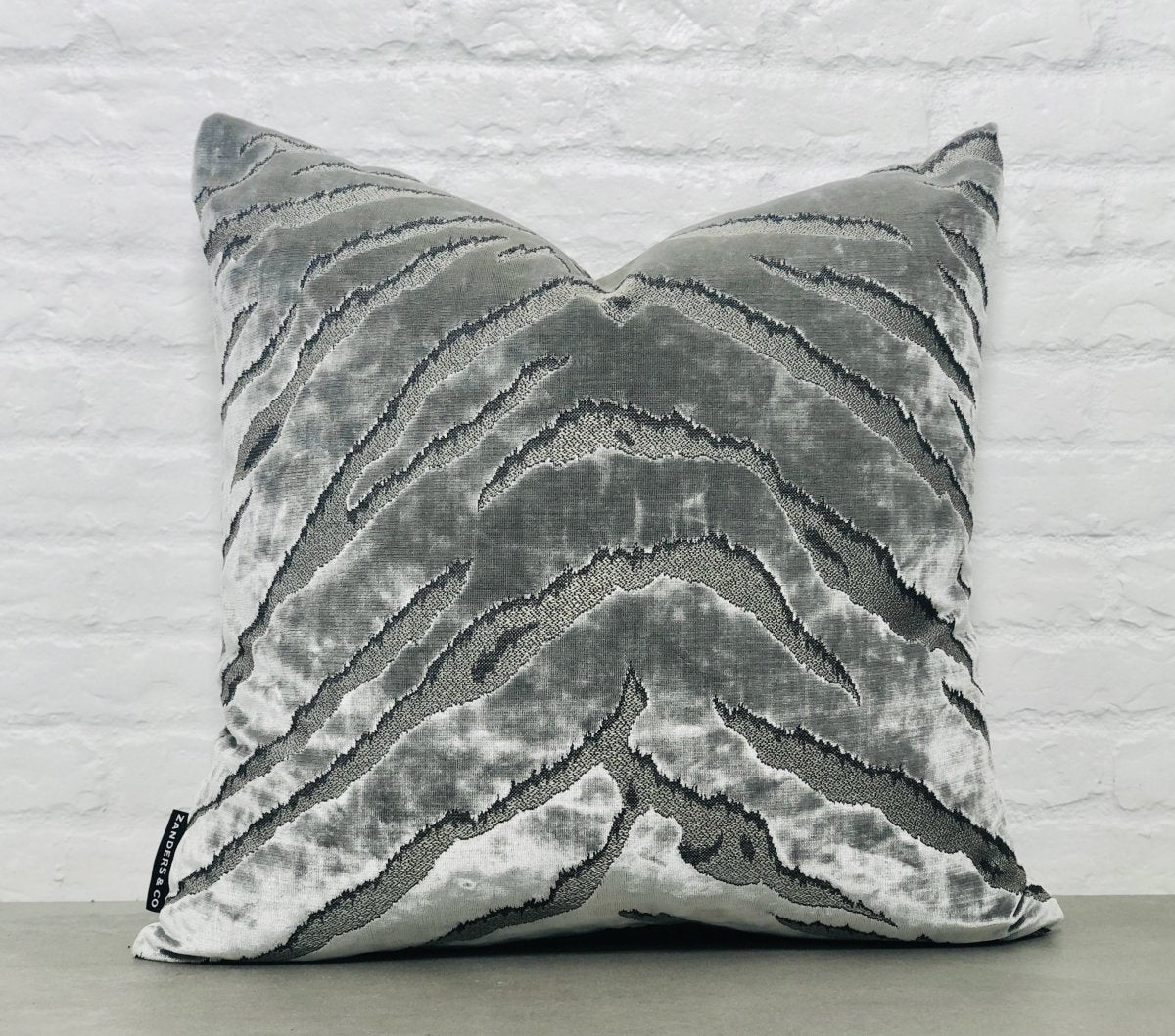 designer cushion & throw pillow in Bengal Tiger | Onyx Cushion by Zanders & Co