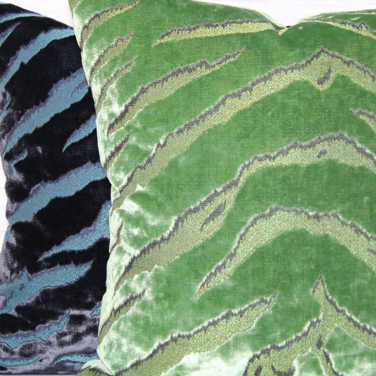 designer cushion & throw pillow in Bengal Tiger | Palm Leaf Cushion by Zanders & Co