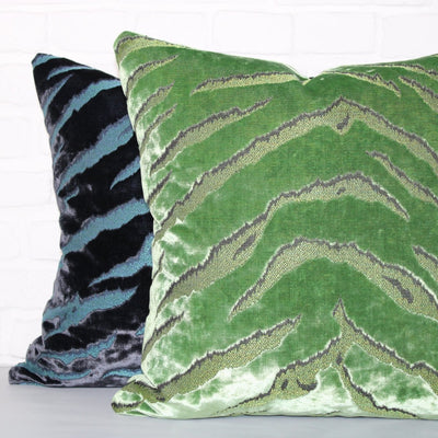designer cushion & throw pillow in Bengal Tiger | Palm Leaf Cushion by Zanders & Co