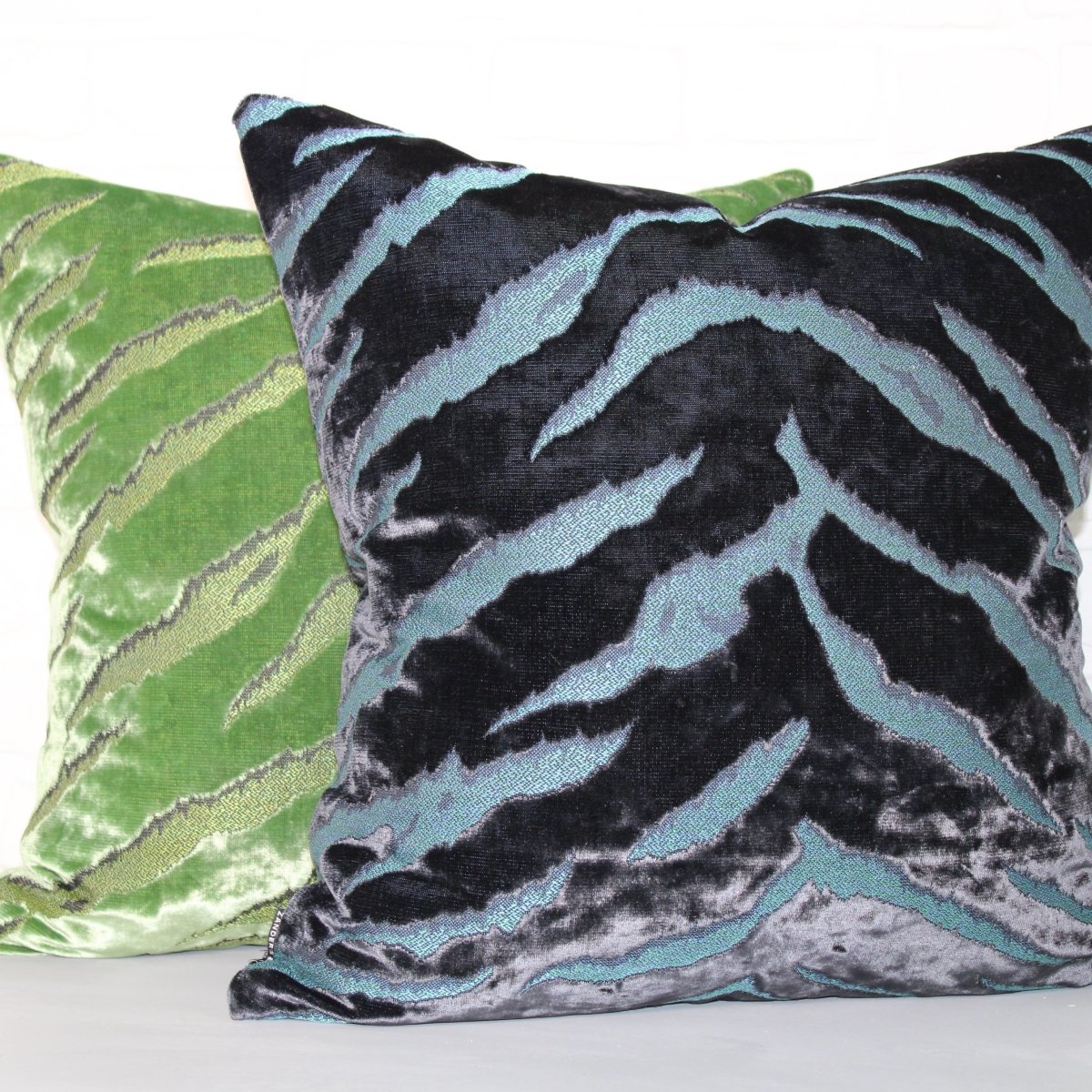 designer cushion & throw pillow in Bengal Tiger | Sapphire Cushion by Zanders & Co
