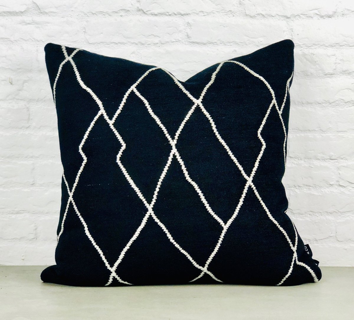 designer cushion & throw pillow in Berba | Ebony Cushion by Zanders & Co