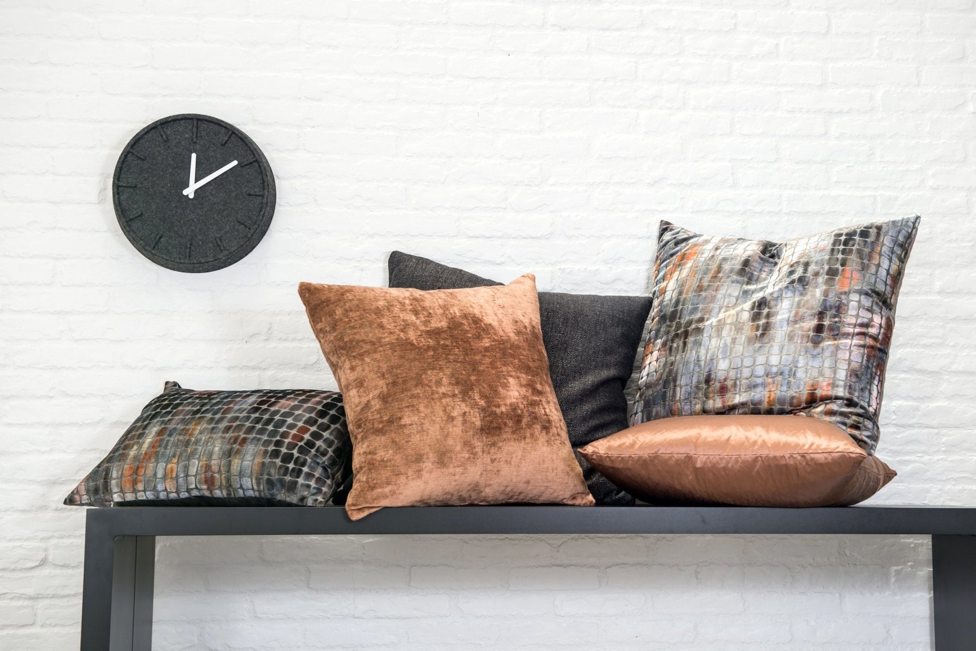 Grey and hotsell copper cushions