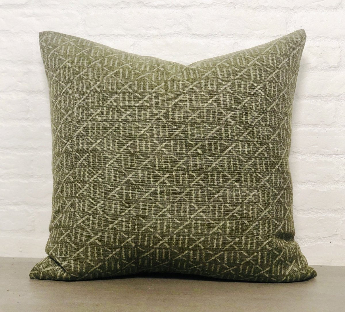 designer cushion & throw pillow in Bogolan | Celadon Cushion by Zanders & Co