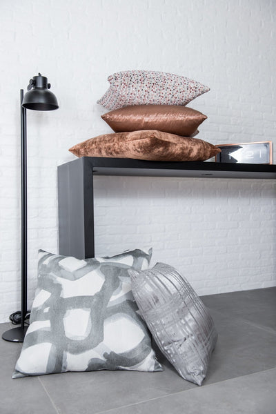 designer cushion & throw pillow in Canvas | Graphite Cushion by Zanders & Co