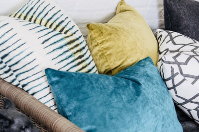 designer cushion & throw pillow in Coral Bay | Lagoon Cushion by Zanders & Co