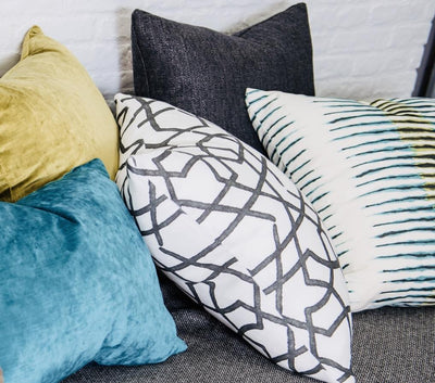 designer cushion & throw pillow in Coral Bay | Lagoon Cushion by Zanders & Co
