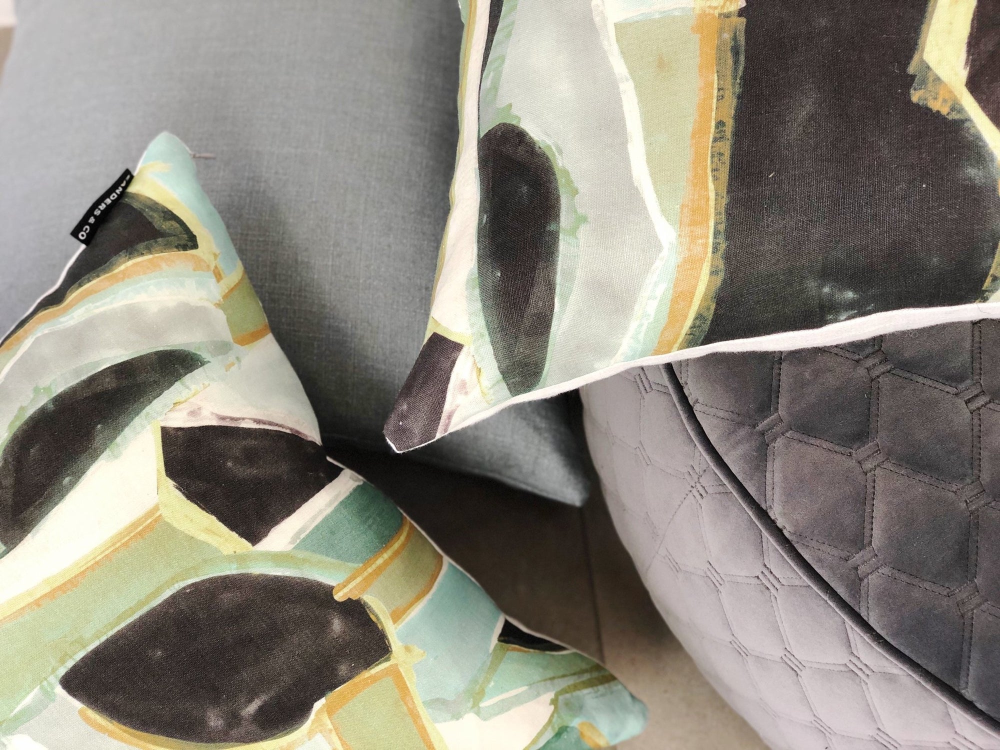 designer cushion & throw pillow in Expression | Water Cushion by Zanders & Co