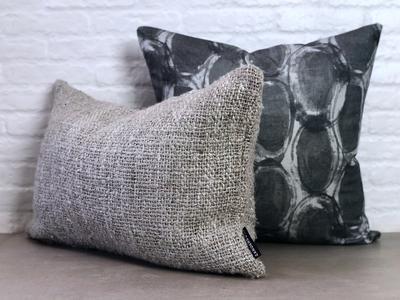 designer cushion & throw pillow in Fenton | Charcoal Cushion by Zanders & Co