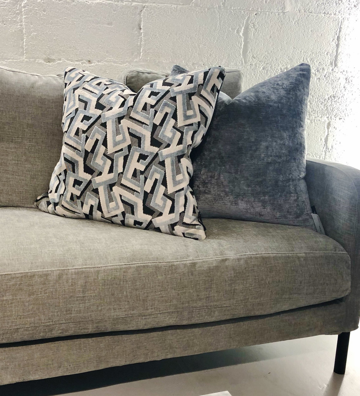designer cushion & throw pillow in Funchal | Baby Blue Cushion by Zanders & Co