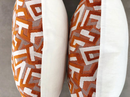 designer cushion & throw pillow in Funchal | Burnt Orange Cushion by Zanders & Co