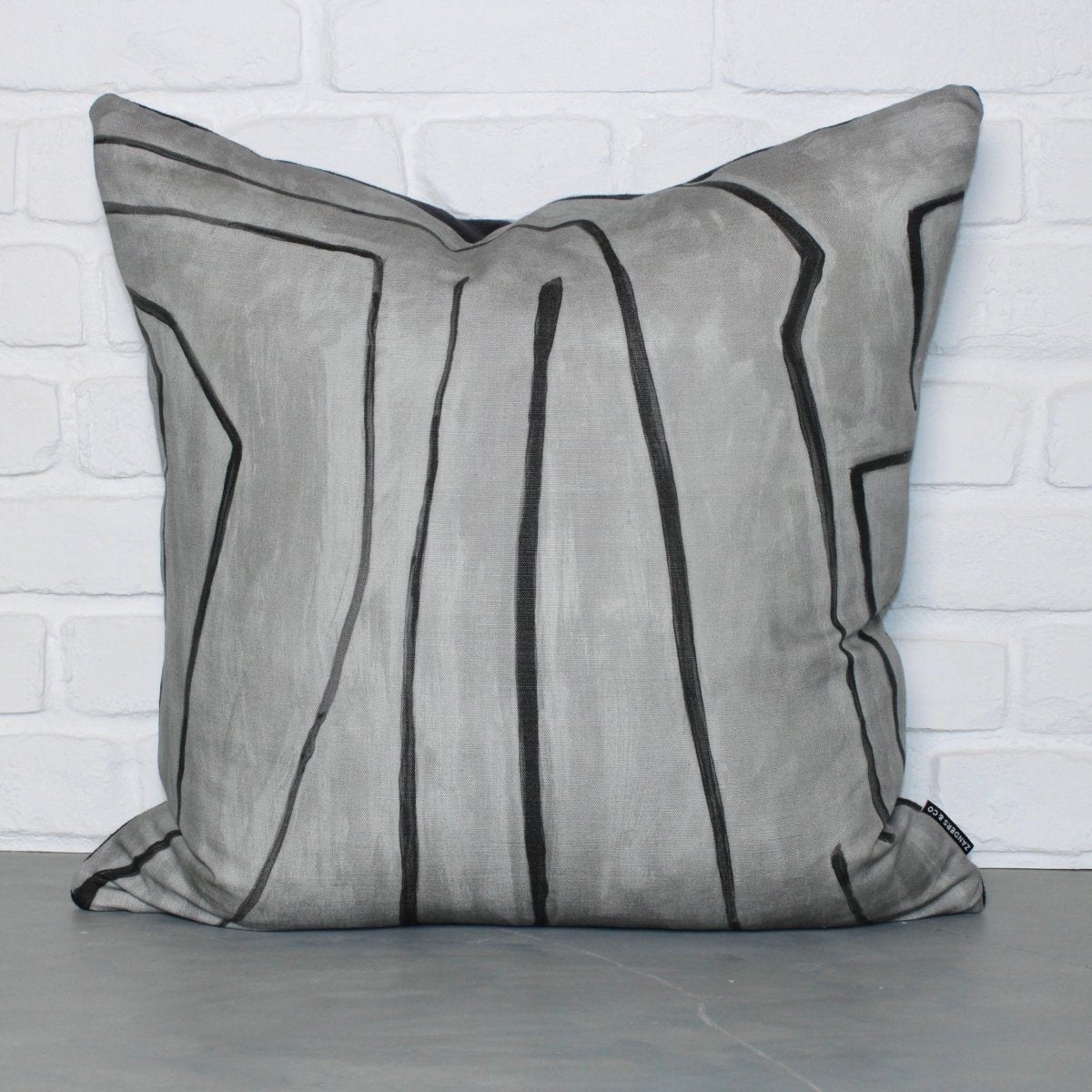 designer cushion & throw pillow in Graffito | Graphite Cushion by Zanders & Co
