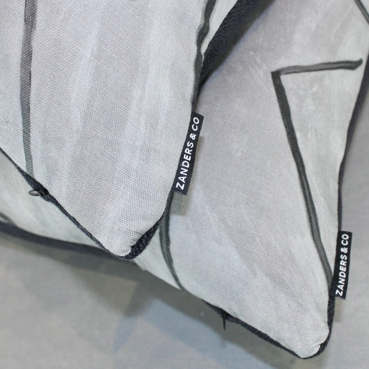 designer cushion & throw pillow in Graffito | Graphite Cushion by Zanders & Co