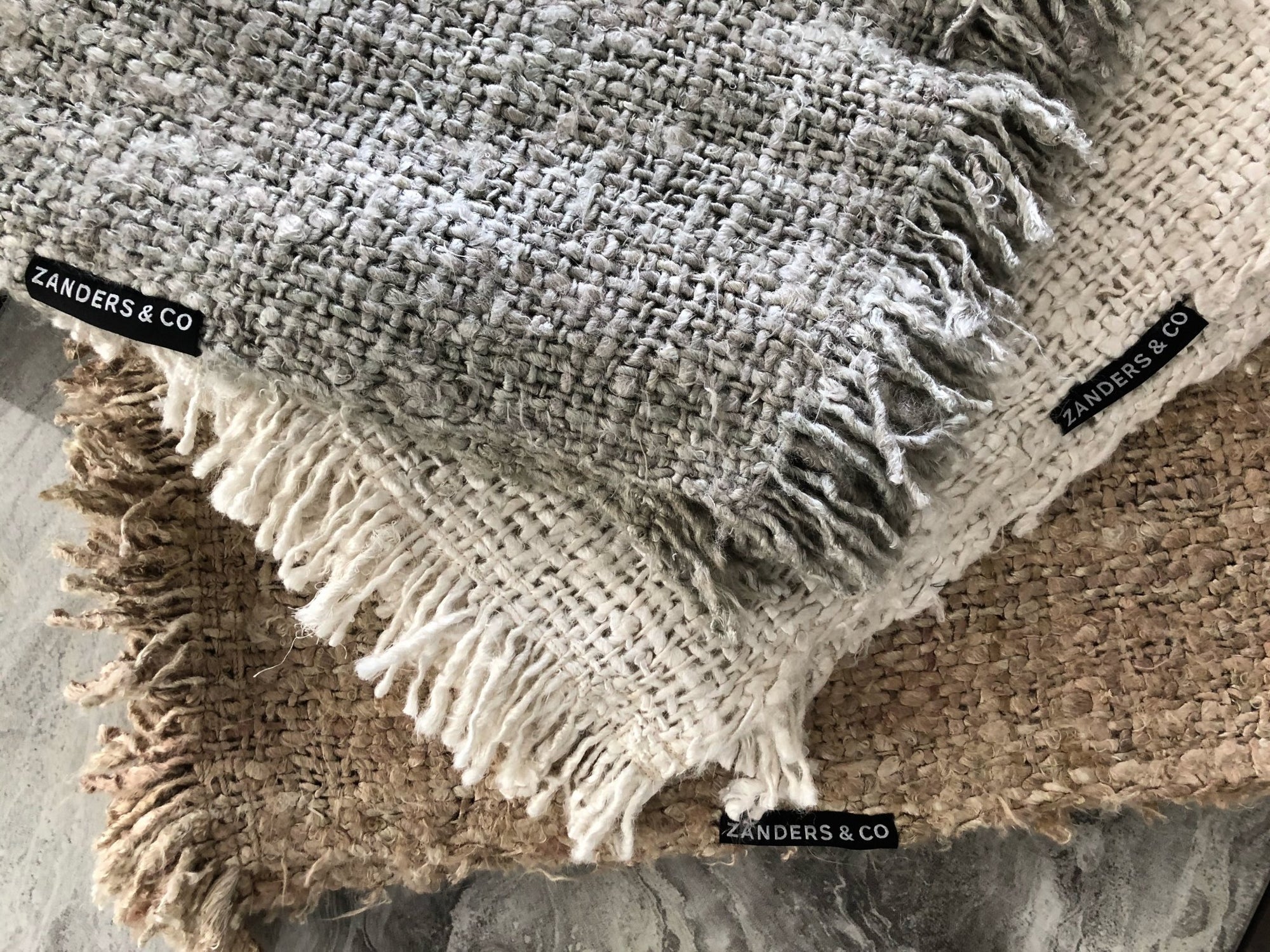 designer cushion & throw pillow in HANDLOOM THROW by Zanders & Co