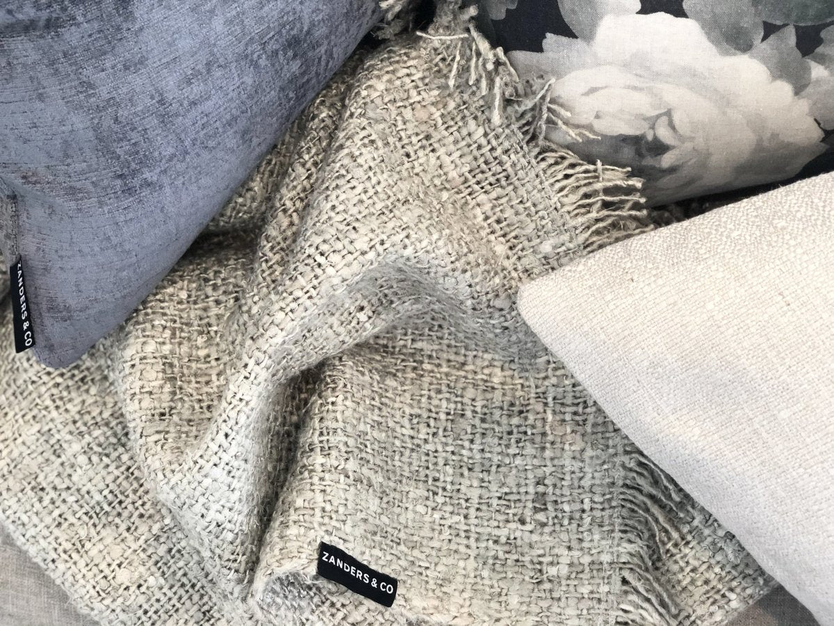 designer cushion & throw pillow in HANDLOOM THROW by Zanders & Co