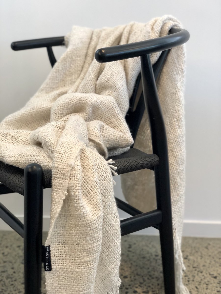 designer cushion & throw pillow in HANDLOOM THROW by Zanders & Co