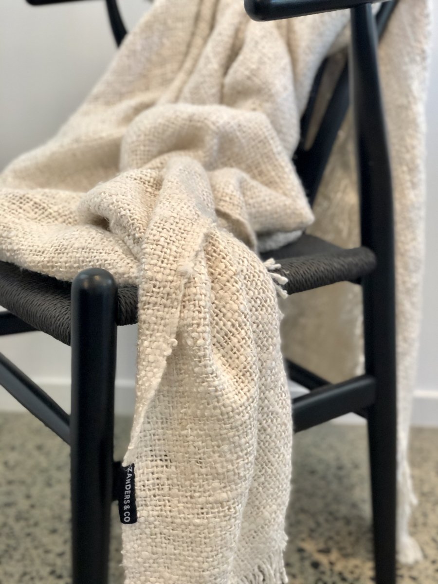 designer cushion & throw pillow in HANDLOOM THROW by Zanders & Co