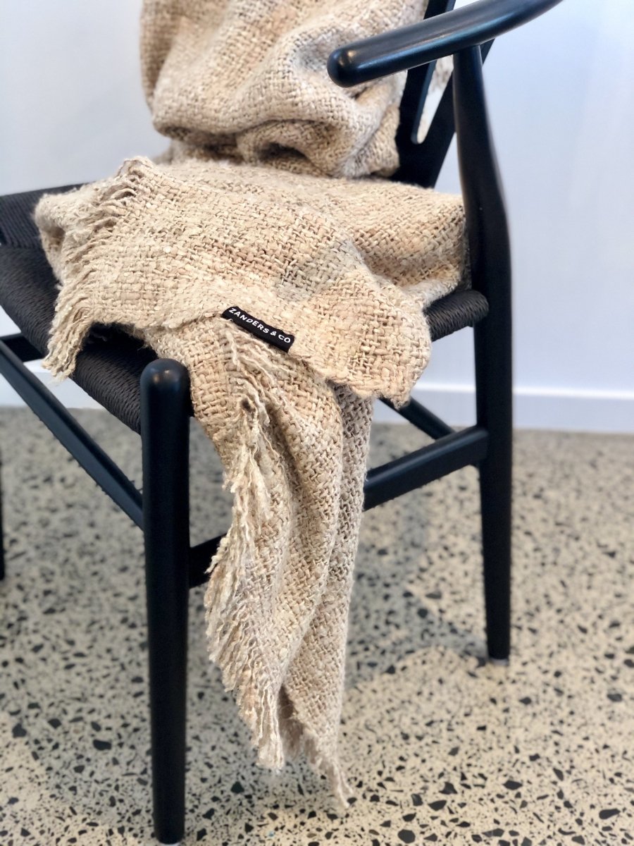 designer cushion & throw pillow in HANDLOOM THROW by Zanders & Co