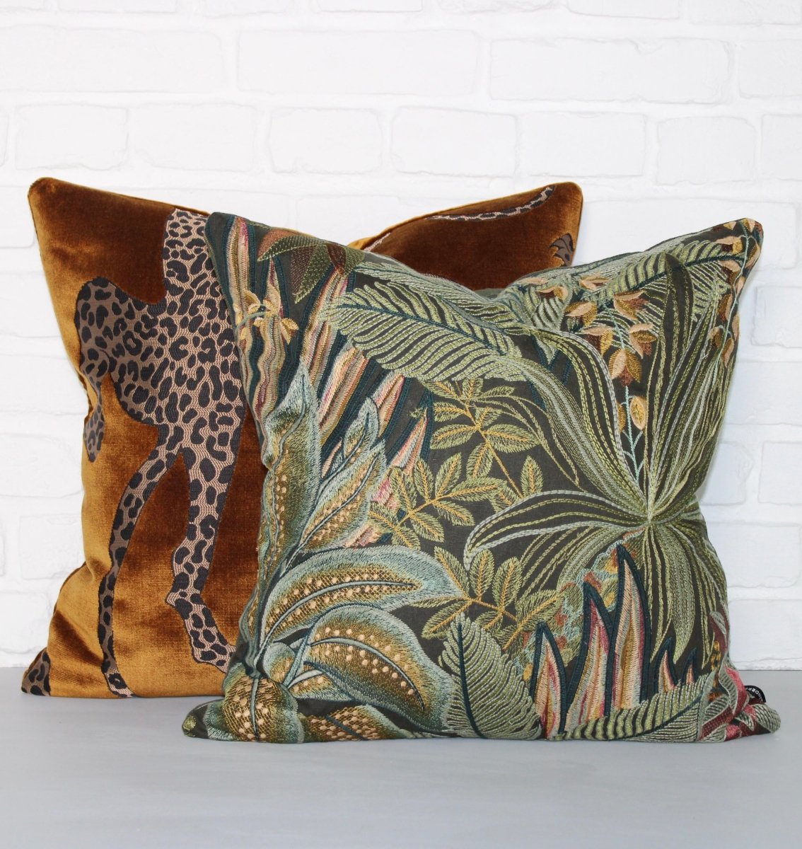 designer cushion & throw pillow in Jungle Room | Antique Cushion by Zanders & Co