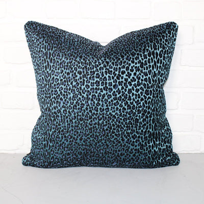 designer cushion & throw pillow in Leopardo | Sapphire by Zanders & Co
