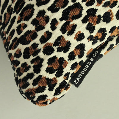 designer cushion & throw pillow in Leopardo | Tobacco by Zanders & Co