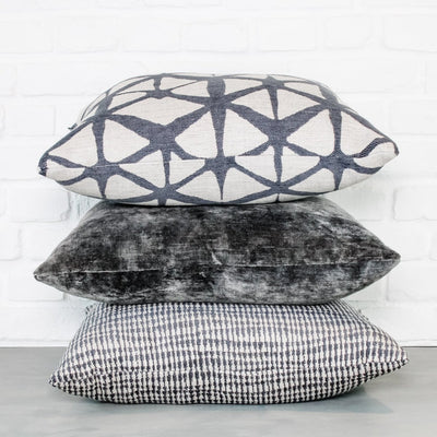 designer cushion & throw pillow in Mikko | Charcoal Cushion by Zanders & Co