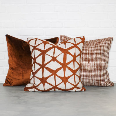 designer cushion & throw pillow in Mikko | Ochre Cushion by Zanders & Co