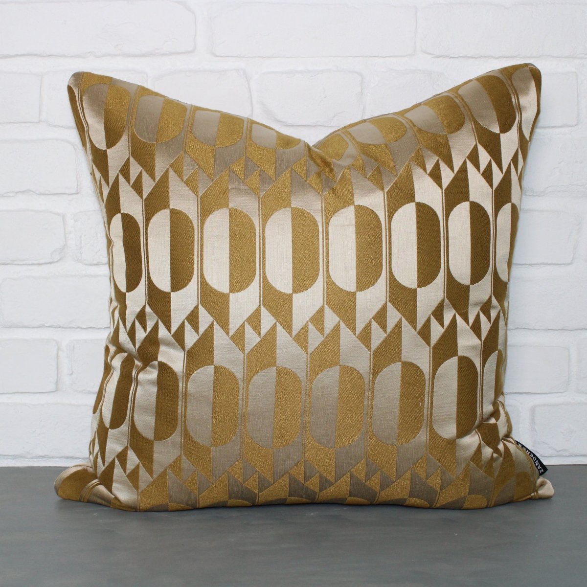 designer cushion & throw pillow in Mirror | Ochre Cushion by Zanders & Co