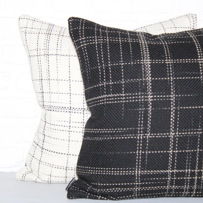 designer cushion & throw pillow in Mondrian | Noir Cushion by Zanders & Co